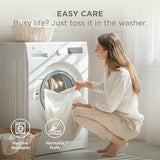 Bedsure King Comforter - GentleSoft™ 3 Pieces Double-Side Fleece Fluffy Dark Red Comforter Set, Cozy Striped Room Decor Aesthetic, Luxury King Size Bedding with 2 Pillowcases, 104x90 Inches