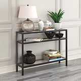 Henn&Hart 42" Wide Rectangular Console Table in Blackened Bronze, Entryway Table, Accent Table for Living Room, Hallway Henn&Hart