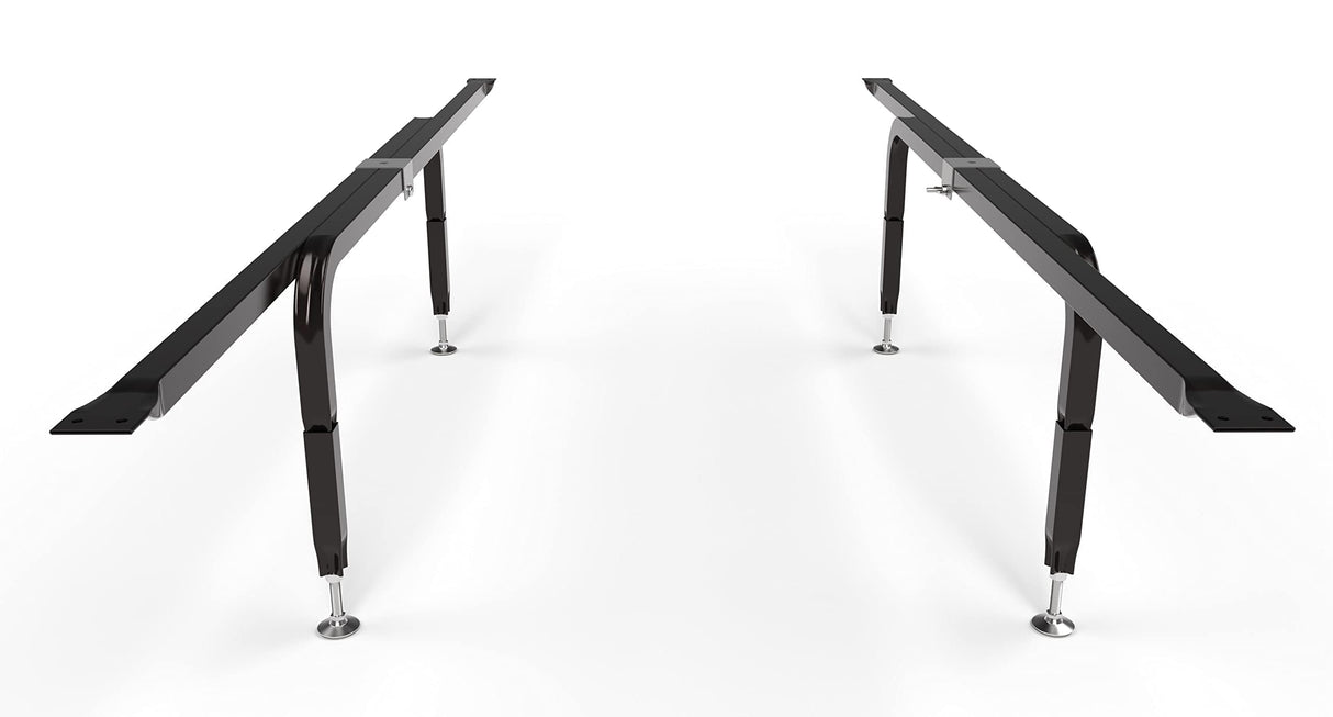 Bed Slats Center Support System | Adjustable Length & Height Tubular Steel with 4 Legs | Fits Full, Queen, King & California King Bed Frames Best Imported Products