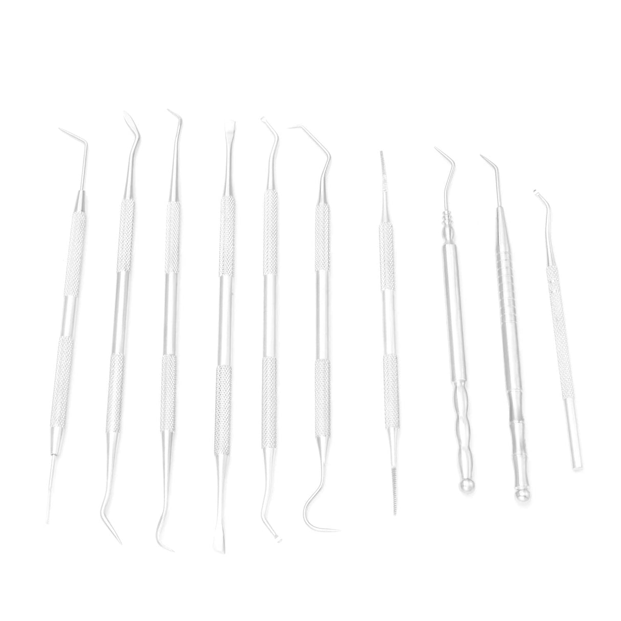 Motanar 10 Pcs 3D Printer Removal Cleaning Tool Kit, Metal Picks Set with Different Tips (Black) Motanar
