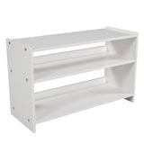 Harper & Bright Designs Kids Low Loft Bed with 2 Movable Storage Shelves, Twin Loft Bed Frame with Chalkboard and Ladder, Multifunctional Loft Bed for Kids Boys&Girls No Box Spring Needed (White) Harper & Bright Designs