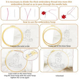 BEUNITONE 4 Set Strawberry Embroidery Kit for Beginners, Food/Drink Needlepoint Kits for Adults with Hoops, Instructions and Full Kit, Personalized Hand Embroidery Patterns for Cloth and Home Decor