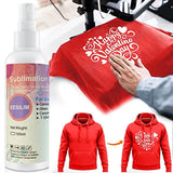 Coating Spray for Cotton Shirts,100ML Plus Spray for Cotton Blanks Shirts Polyester Tote Bag, Super Print Adhesion & Quick Dry Waterproof High Gloss Finish Eesilim
