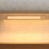 THINK 30 Entryway Bench, Leather Upholstered Ottoman with LED Sensor Light for Living Room,Bedroom,end of Bed,Beige THINK 30