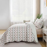 HoneiLife Quilt Sets King Size - Floral Bedspreads for King Bed, 3-Piece Wildflower Coverlets, Botanical Bed Cover King Quilt Bedding Set All Season Quilts-Sweet Grass HoneiLife