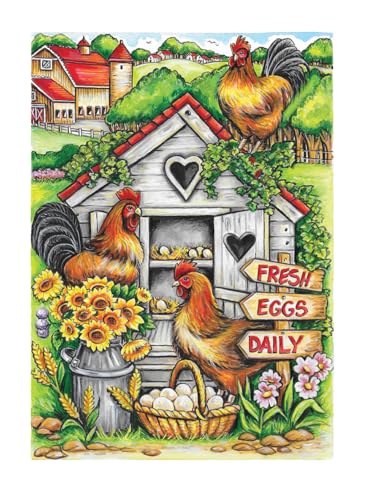 Creative Haven Small-Town Charm Coloring Book (Adult Coloring Books: In The Country) WoodArtSupply