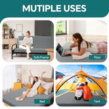 HOMBYS Memory Foam Futon Mattress, Foldable Sofa Bed Mattress with Removable Cover, Medium Firm Support, Fits Most Futon Frames (Full) HOMBYS