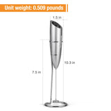 SIMPLETaste Milk Frother Handheld Battery Operated Electric Foam Maker, Drink Mixer with Stainless Steel Whisk and Stand for Cappuccino, Bulletproof Coffee, Latte SIMPLETASTE