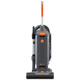 Hoover Commercial HushTone Upright Vacuum Cleaner, 15 inches with Intellibelt, for Carpet and Hard Floors, CH54115, Gray Hoover