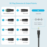 Belker 41W Universal 6V 9V 12V 15V 18V 20V 24V AC DC Adapter Power Supply for Household Electronics Router Smart Phone Mp3 Tablets CCTV Cameras - Max. Amps 1.5A 1500mA Belker