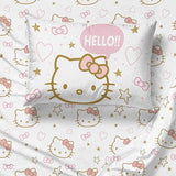 Jay Franco Hello Kitty Twin Comforter Set - 5 Piece Bedding Includes Sheet Set & Pillow Covers - Super Soft Pink Bedding Jay Franco
