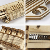 ROBOTIME LQ501 3D Puzzles for Adults, Wooden Puzzle for Adults, Model Kit (Terminator M870), Unique Gift ROBOTIME