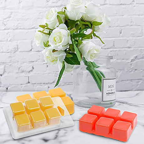 YYCH Wax Melt Molds - 100 Pack Clear Plastic Clamshells for Wickless Candles CAKETYCG