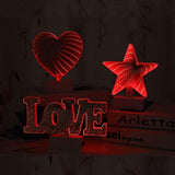 3D Mirror Night Light,Infinity Mirror Tunnel Light,Tunnel Light and Mirror,Desktop Lamp Party Home Decor LED Night Light (Heart-Shaped) HUH