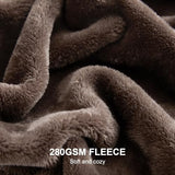 Hansleep Fleece Brown Full Blanket, Super Soft Flannel Fuzzy Plush Cozy Blanket for All Seasons, Brown, Full 84x90 Inches Hansleep