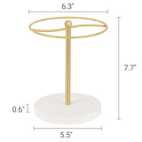 Mkono Sunglasses Organizer Glasses Holder Stand Sunglass Storage Display Eyeglasses Rack for up to 12 Pairs of Eyewear Glasses for Table Dresser Desk Countertop Bedroom, Set of 1, Gold Mkono