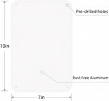 3-Pack White Sign Blanks, 10"x 7" .04" Aluminum Enjoyist