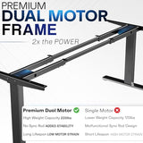 VIVO Electric 71 x 30 inch Standing Desk, Dual Motor Memory Controller Height Adjustment, E2B Series, Solid One-Piece Reclaimed Wood Top Black Frame, DESK-KIT-E2B71P VIVO