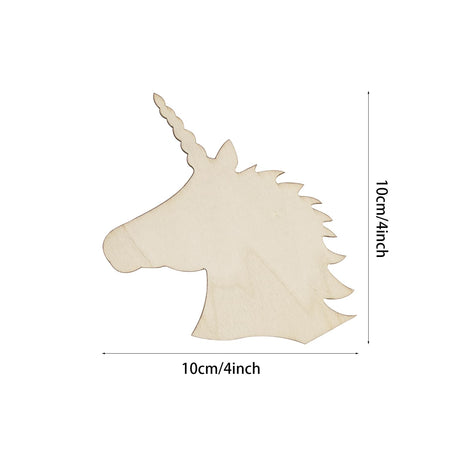 30 Pack 4 Inch Wood Unicorn Crafts Unfinished Wood Unicorn Cutouts Wooden Unicorn Hanging Ornaments DIY Unicorn Craft Gift Tags for Home Party Decoration Craft Project Xonzmmk