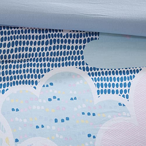 Intelligent Design Kids Comforter Vibrant Fun and Playful Unicorn Print Down Alternative All Season Children Bedding-Set, Girls Bedroom Décor, Twin/Twin XL, Cloud Blue with 2 dec pillows Intelligent Design