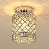Create For Life® Mini Style Modern Decor Crystal Flush Mount Ceiling Light Fixture Crystal Chandeliers Light Ceiling Lamp for Hallway, Bar, Kitchen, Dining Room, Kids Room (6 inch Shade Dia) Create For Life