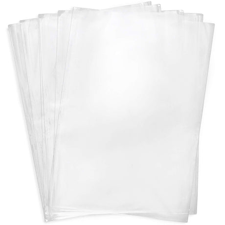 Shrink Wrap Bags,100 Pcs 7x10 Inches Clear PVC Heat Shrink Wrap for Packaging Soap,Book,Bath Bombs, Film DVD/CD, Candles,Bottles and Homemade DIY Projects Morepack
