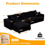 Modern Comfy Upholstered Sofa Cloud Couch & Deep Seat Couches