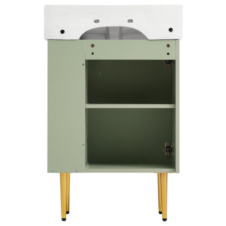 Bathroom Vanity, Combo Cabinet, Bathroom Storage Cabinet, Single Ceramic Sink HouseOfZazla