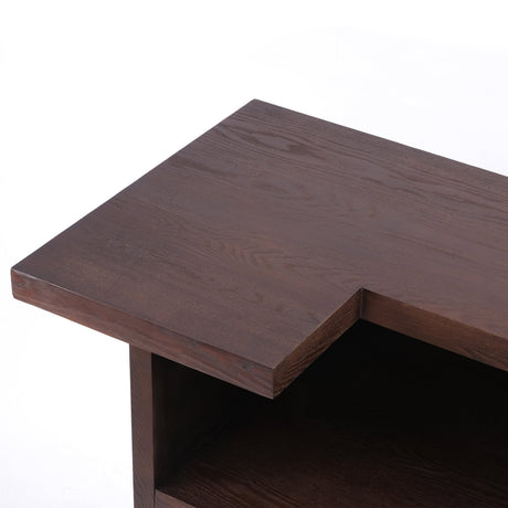 41.35"H Bar Table or Wine Cabinet - Brown Antique HouseOfZazla