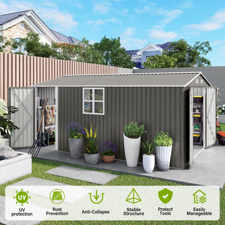 Outdoor Storage Shed With Lockable Doors HouseOfZazla