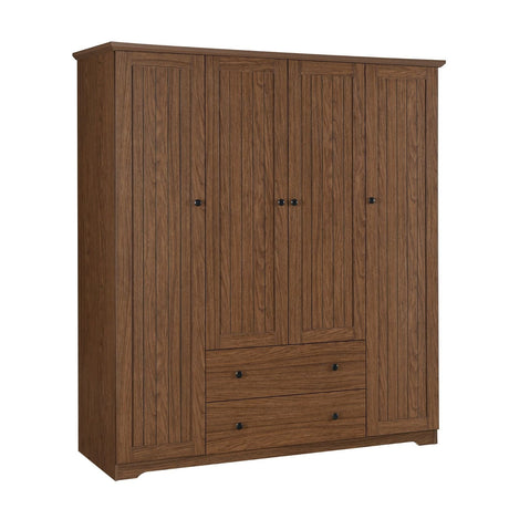 4 Door Wardrobe Armoire With 2 Drawers HouseOfZazla
