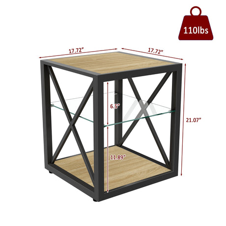 1 Piece Modern End Table Nightstand for Bedroom & Living Room HouseOfZazla