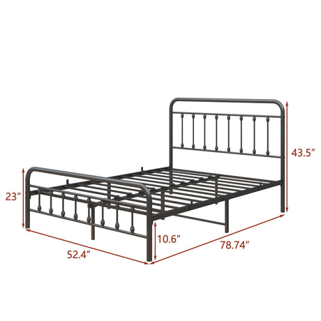 Tara Victorian-Style Steel Bed Frame HouseOfZazla