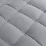 Modern Velvet Loveseat Futon Sofa Couch with Pullout Bed