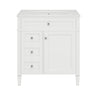 Bathroom Vanity With Top Sink, Modern Bathroom Storage Cabinet With 2 Drawers And A Tip-Out Drawer HouseOfZazla