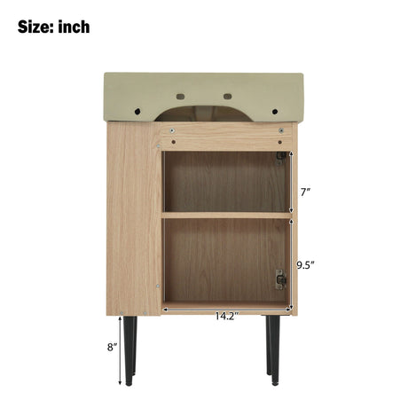Bathroom Vanity, Combo Cabinet, Bathroom Storage Cabinet, Single Ceramic Sink HouseOfZazla