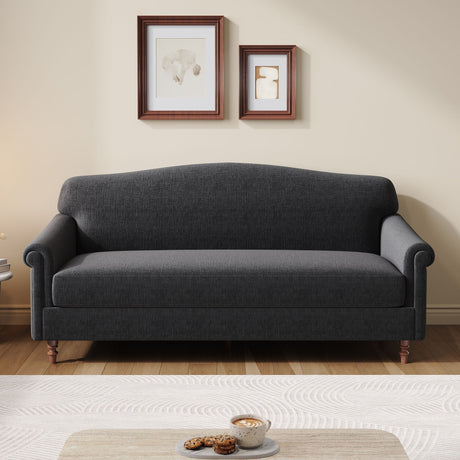 Loveseat Sofa, 2 Seater Couch With Rolled Arms HouseOfZazla