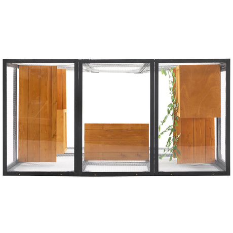 Outdoor Cat House, Diy Cat Enclosure Catio With Double Enter Doors HouseOfZazla