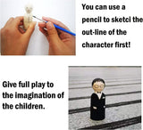 56 PCS Unfinished Natural Wooden Peg Dolls,Little Wooden Peg People for Painted or Craft WoodArtSupply