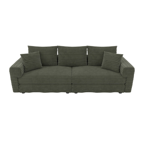 4 Seat Modern Comfy Upholstered Sofa Cloud Couch HouseOfZazla