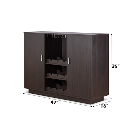 Hazen Wine Cabinet II - Espresso HouseOfZazla