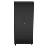 Heavy Duty Rolling Cabinet With Lock, Garage Storage Cabinet, 4 Adjustable Shelves For Tool Organization
