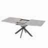 Modern Extendable Dining Table Set With Soft Padded Armless Chairs HouseOfZazla