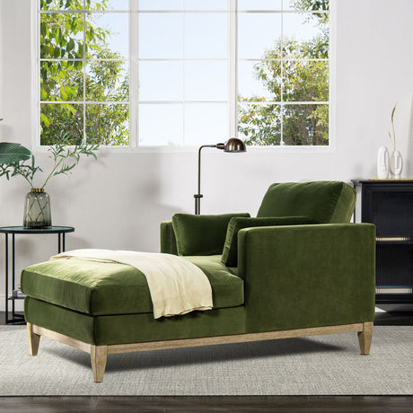 Knox - Modern Farmhouse Chaise Lounge Chair HouseOfZazla
