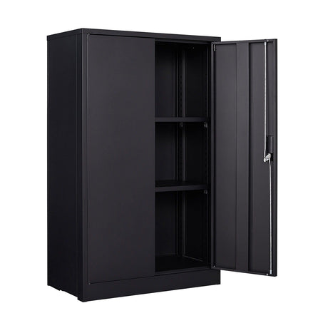 Metal Storage Cabinet With Locking Doors And Adjustable Shelf, Folding Filing Storage Cabinet, Folding Storage Locker Cabinet For Home Office, School, Garage HouseOfZazla