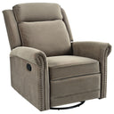 360 Degrees Swivel Manual Rocking Recliner with Adjustable Backrest HouseOfZazla