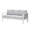 All-Weather Patio Sofa & Cushions, 3 Seat Outdoor Couch HouseOfZazla