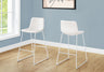 Bar Height Office Chair with Curved Backrest and Leather-Look Upholstery HouseOfZazla