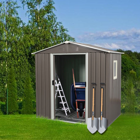 Outdoor Metal Storage Shed With Window HouseOfZazla