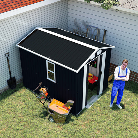 Campcraft 8x6 FT Outdoor Metal Storage Shed HouseOfZazla